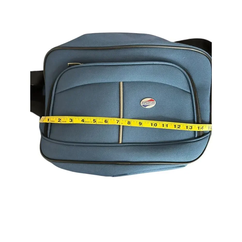 American Tourister Canvas  Royal Blue Travel Carry On Bag Luggage Lightweight